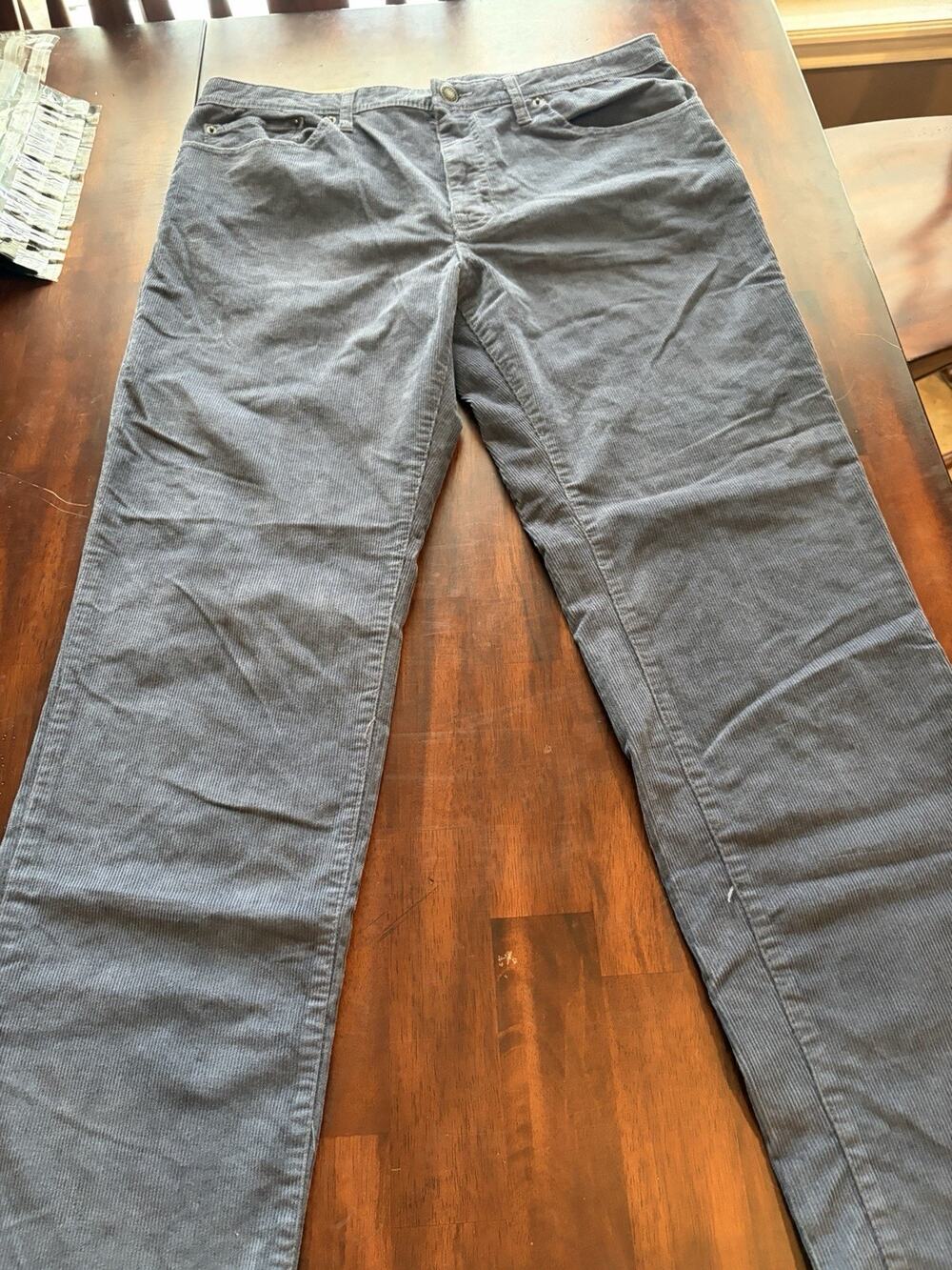 Goodfellow & Co Men’s 36x32 Gray Corduroy Pants Straight Fit 5 Pocket NWT